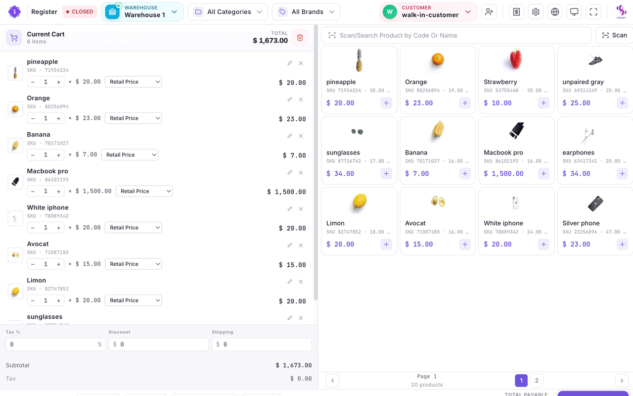 Stocky — product screenshot
